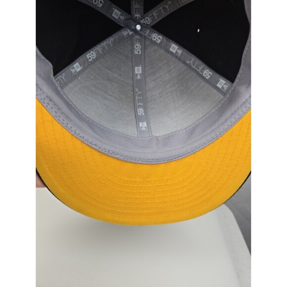 New Era Pittsburgh Steelers 59FIFTY Fitted Black Ball Cap Hat Size 7 NFL - Picture 12 of 12